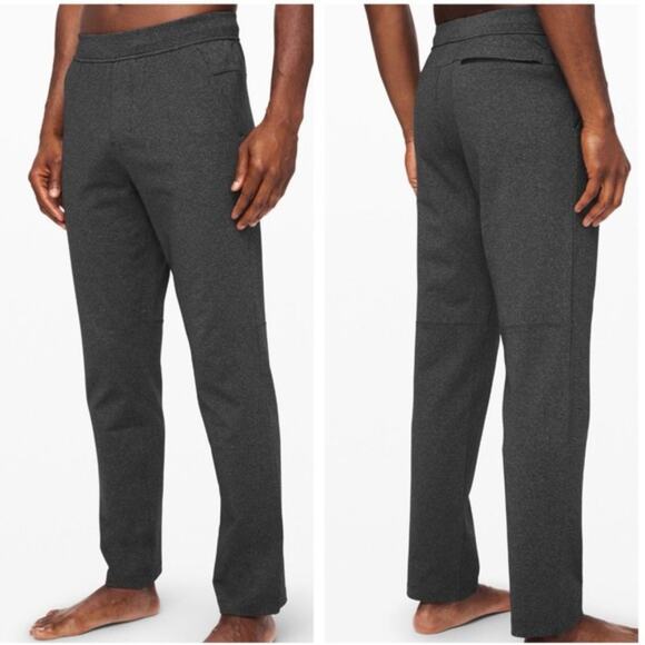 Lululemon Discipline Pants SIZE M Heathered Gray Sweatpants Zip Pockets M5572S - Picture 1 of 15